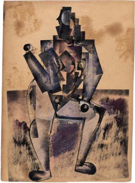 Akt in Pose von Kazimir Sewerinowitsch Malewitsch, c. 1920.