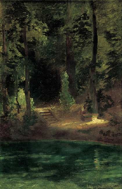 By the Bank by Ivan Ivanovich Shishkin.