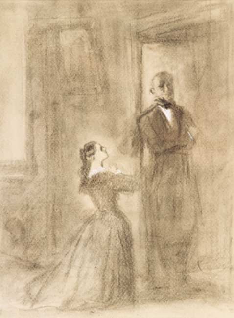 Anna Karenina (Leo Tolstoy, Anna Karenina) by Konstantin Ivanovich Rudakov, 1946.