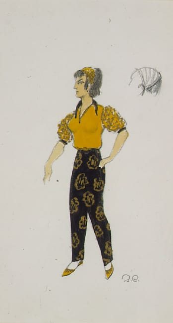 Yellow and Gold by Zinaida Markovna Sirvint-Sherman / Shirvint-Sherman, 1950.
