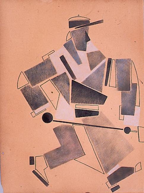 Cricketspieler von Kazimir Sewerinowitsch Malewitsch, 1920.