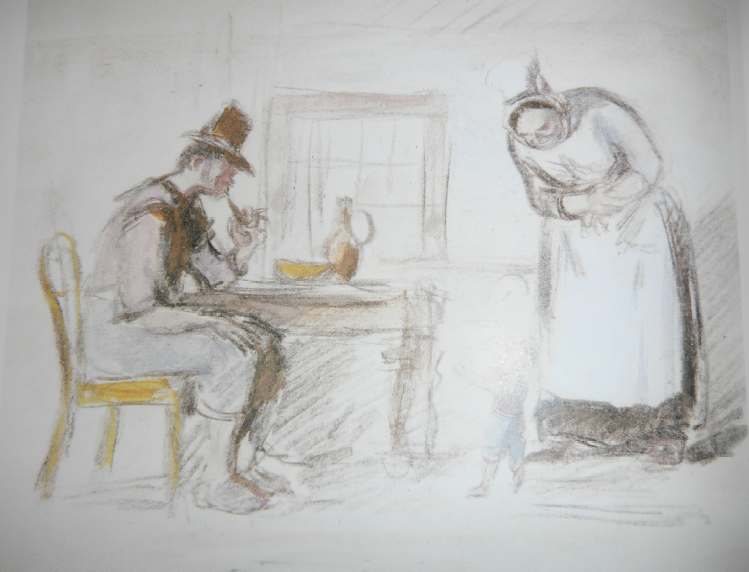 Tom Thumb (after the Brothers Grimm tale) by Konstantin Ivanovich Rudakov.