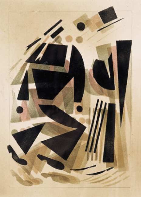 The Old Bourgeois in Tailcoat Converses with the Sailor by Vladimir Vasilyevich Lebedev, 1925.
