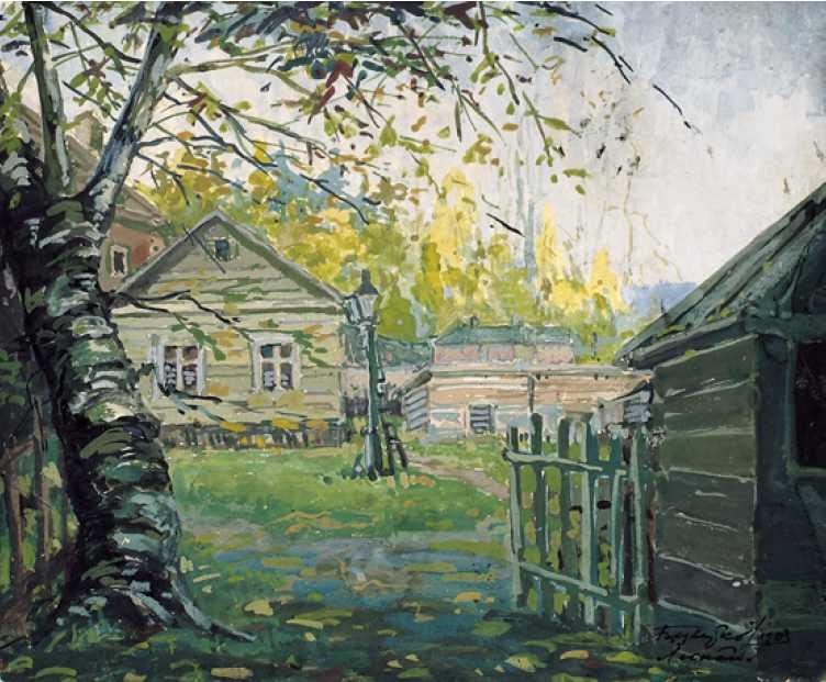 Der Park von Lesnoje bei Sankt Petersburg von Boris Ivanovich Tsvetkov, 1903.