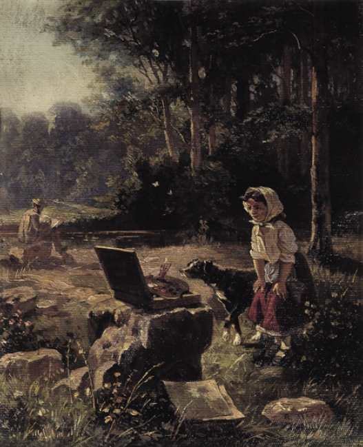 The Palette by Andrei Andreyevich Popov, 1890.