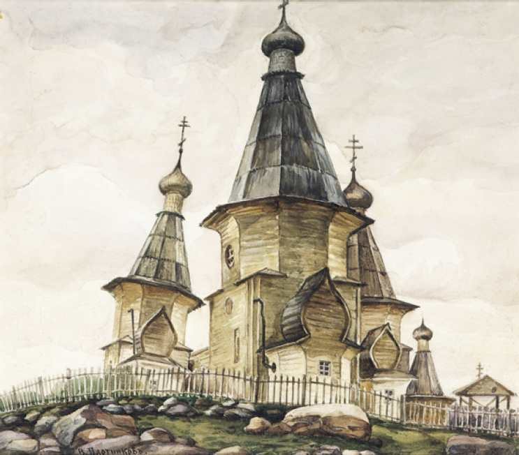 Church of the Dormition in Kem' by Wladimir Plotnikow.