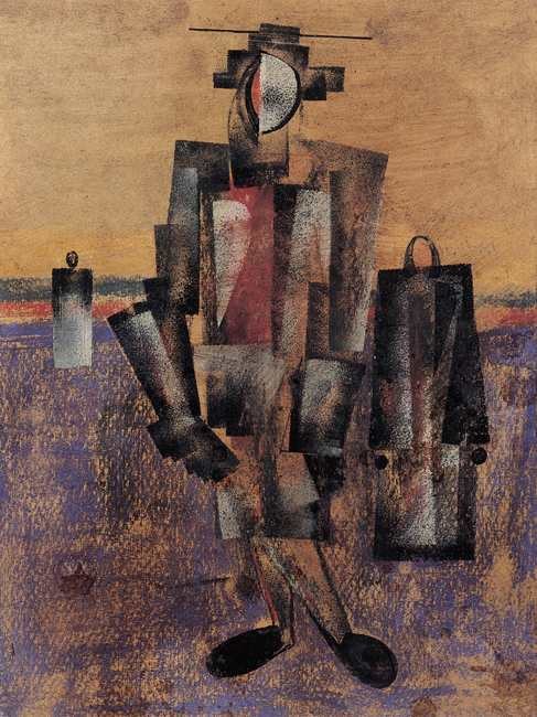 Drei Figuren von Vladimir Yevgrafovich Tatlin, 1917.