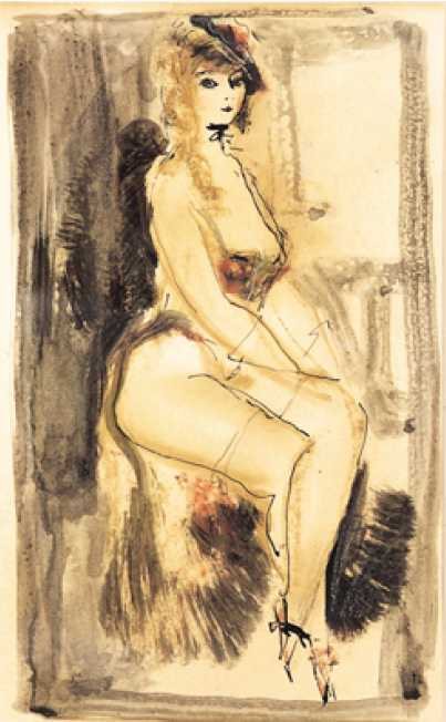 In Pose von Konstantin Iwanowitsch Rudakow, 1925.