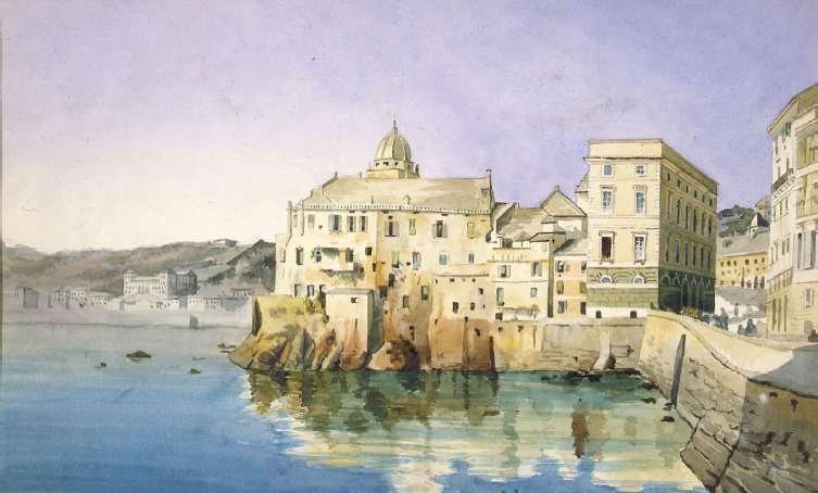 Küstenlandschaft am Schwarzen Meer von Luigi (Ludwig) Osipowitsch Premazzi.