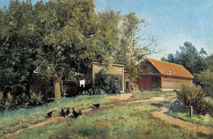 Ländlicher Hof von Vladimir Gavrilovich Kazantsev.