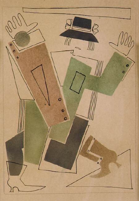 Mädchen mit kleinem Hut und Schleifen von Wladimir Wassiljewitsch Lebedew, 1925.