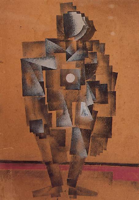 Mann mit weißem Kreis von Kazimir Sewerinowitsch Malewitsch, 1920.