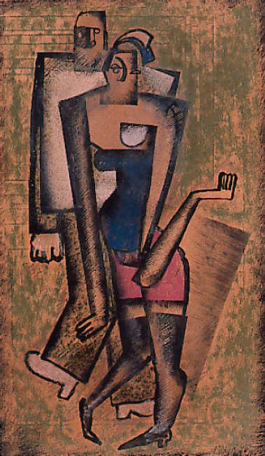 Man and Woman with Garters by Kazimir Severinovich Malevich, c. 1920.
