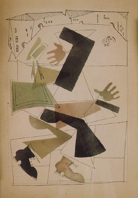 Sailor with Houses by Vladimir Vasilyevich Lebedev, 1925.