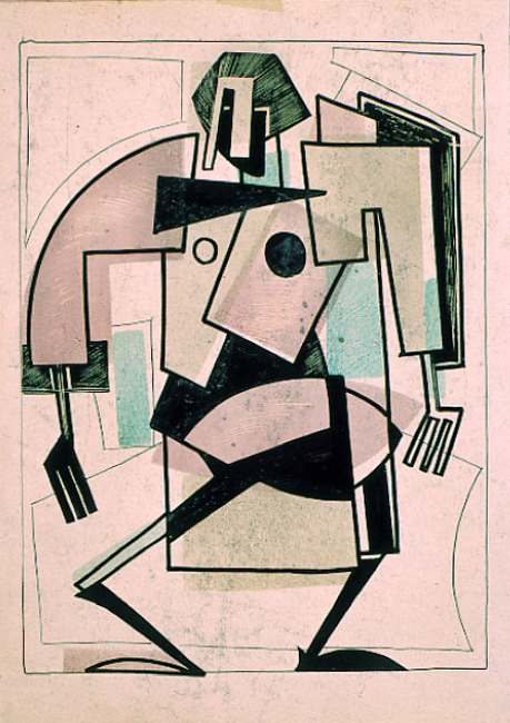 Moscow Woman / Moscow Figure by Vladimir Yevgrafovich Tatlin, 1920.