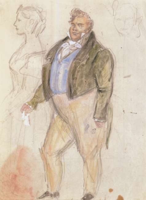 Pierre Besuchow (Lew Tolstoi, Krieg und Frieden) von Konstantin Iwanowitsch Rudakow, 1947.