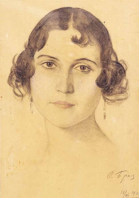 Portrait of a Young Woman by Osip Emmanuilovich Braz, 1926.