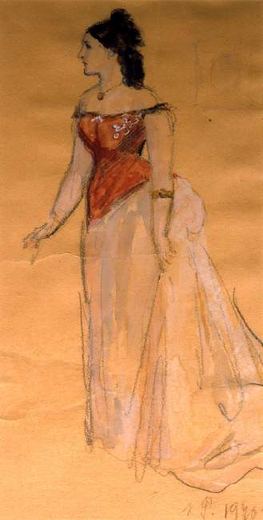 Anna Karenina (Leo Tolstoy, Anna Karenina) by Konstantin Ivanovich Rudakov, 1946.