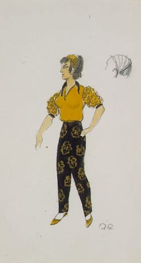 Yellow and Gold by Zinaida Markovna Sirvint-Sherman / Shirvint-Sherman, 1950.