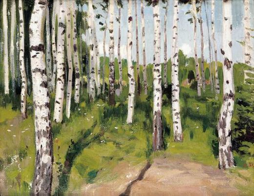 Wald by Arcadij Aleksandrovich Rjlov, 1916.