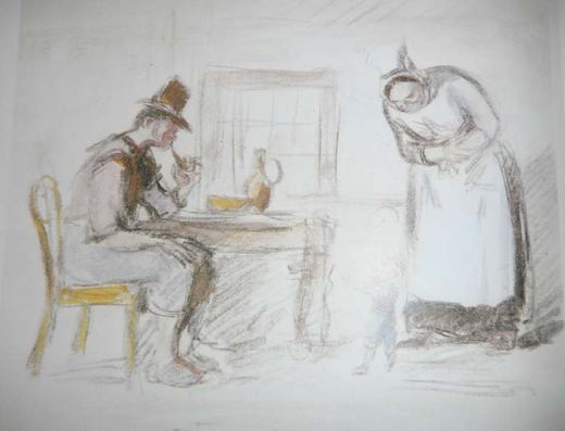 Tom Thumb (after the Brothers Grimm tale) by Konstantin Ivanovich Rudakov.