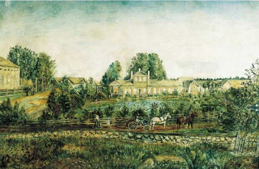 The Estate. Fantasy in the Manner of Soroka by Nikolai Nikolaevich Sapunov, 1905.