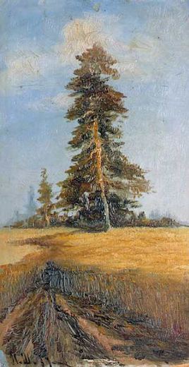 The Tree and the Wheat Field by Ivan Ivanovich Shishkin, 1889.