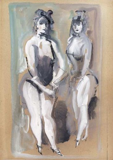The Blonde and the Brunette by Konstantin Ivanovich Rudakov, 1925.