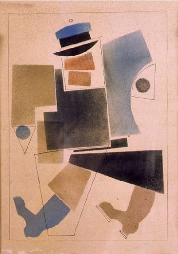 Cabman / Coachman by Vladimir Vasilyevich Lebedev, 1925.