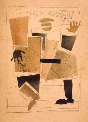 House Porter with a Bunch of Keys by Vladimir Vasilyevich Lebedev, 1925.