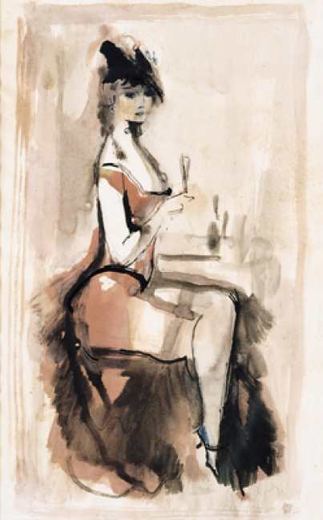 Solitary Toast by Konstantin Ivanovich Rudakov, 1925.