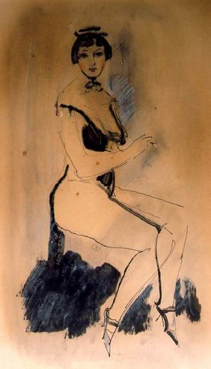First Attempts / At the Beginning by Konstantin Ivanovich Rudakov, 1925.