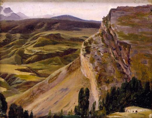 Cliff / Ravine by Nikolai Nikanorovich Dubovskoy, 1889.