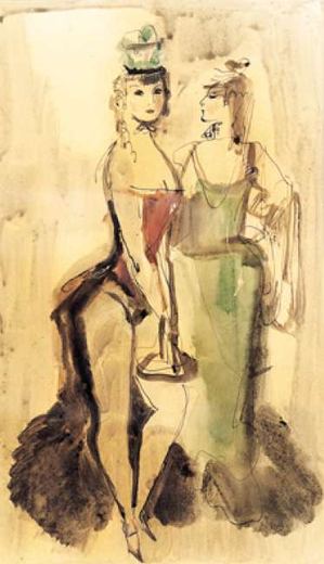 Friends by Konstantin Ivanovich Rudakov, 1925.