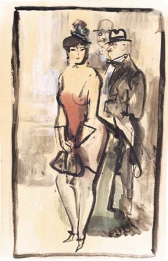 Waiting for Company by Konstantin Ivanovich Rudakov, 1925.