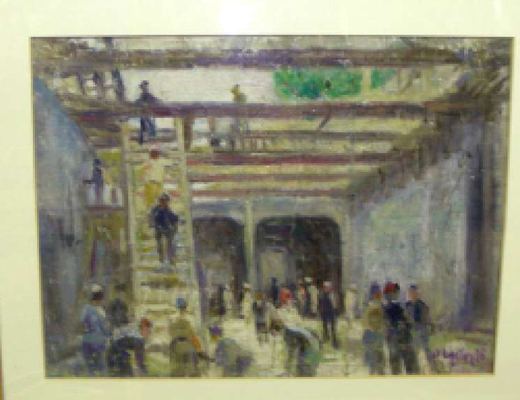 Interior / City R. by Iosif Mikhailovich Gurvich, 1936.