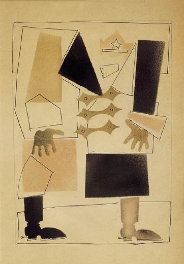 Cavalry Soldier by Vladimir Vasilyevich Lebedev, 1925.