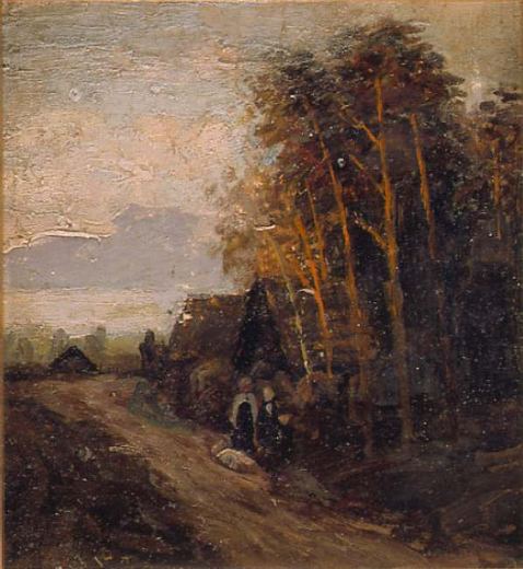 Ural Landscape. The Path in the Forest by Apollinary Mikhaylovich Vasnetsov, 1890.