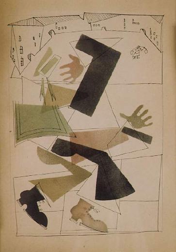 Sailor with Houses by Vladimir Vasilyevich Lebedev, 1925.