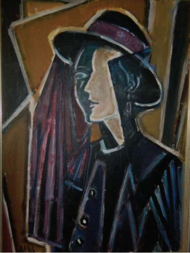 Portrait of a Woman by Alexey / Aleksei Lazykin, 1996.