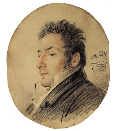 Portrait of an Aristocrat by Aleksandr Osipovich Orlovsky / Aleksander Orłowski, 1824.
