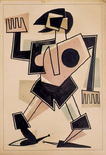Knight in Armour by Vladimir Yevgrafovich Tatlin, 1920.