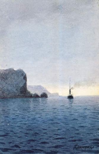 Black Sea. Sailing along the Coast by Unknown / Attribution pending.