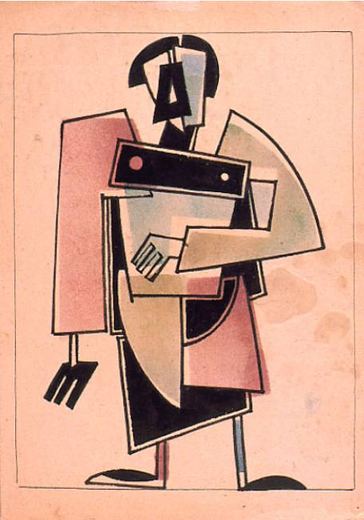 Standing Figure by Vladimir Yevgrafovich Tatlin, 1920.