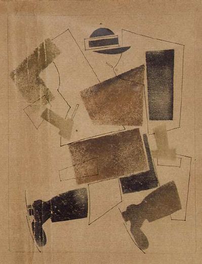 Joiner / Carpenter by Vladimir Vasilyevich Lebedev, 1925.
